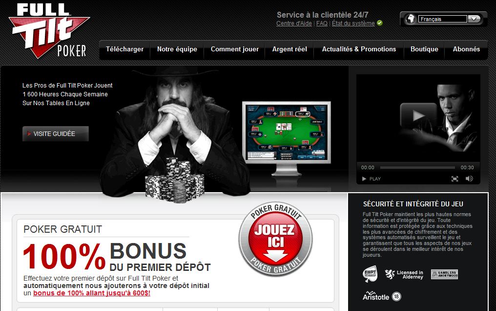 jouer gratuitement sur fulltilt